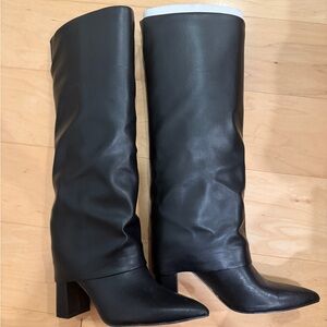 Marc Fisher foldover boot, LEINA BLOCK HEEL POINTY TOE DRESS BOOT